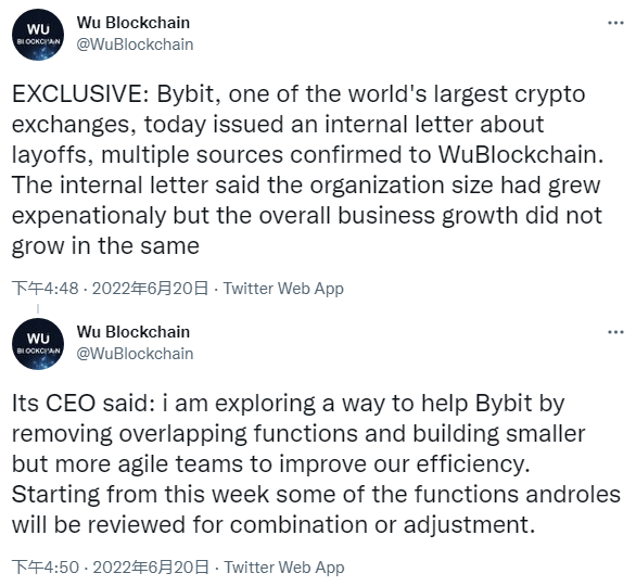新加坡加密货币交易所Bybit正计划裁员30%以度过市场寒冬-第1张图片-交易所